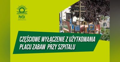 Część placu zabaw będzie zamknięta do około połowy listopada